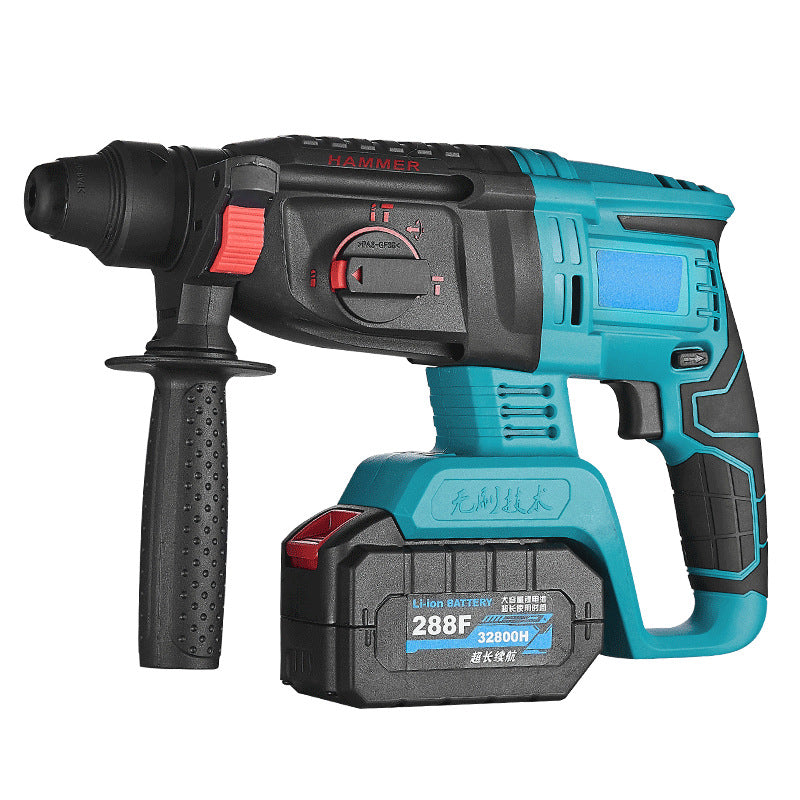 20mm SDS-Plus Heavy Duty Rotary Hammer Drill 21V Safety Clutch 3 Functions Variable speed Control With Case & Battery