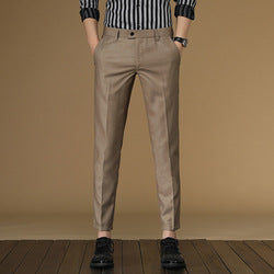 Bulk Formal Dress Pants for Men Simple Plain Slim Fit Trousers Men's Work Wedding Banquet Business Office Pants
