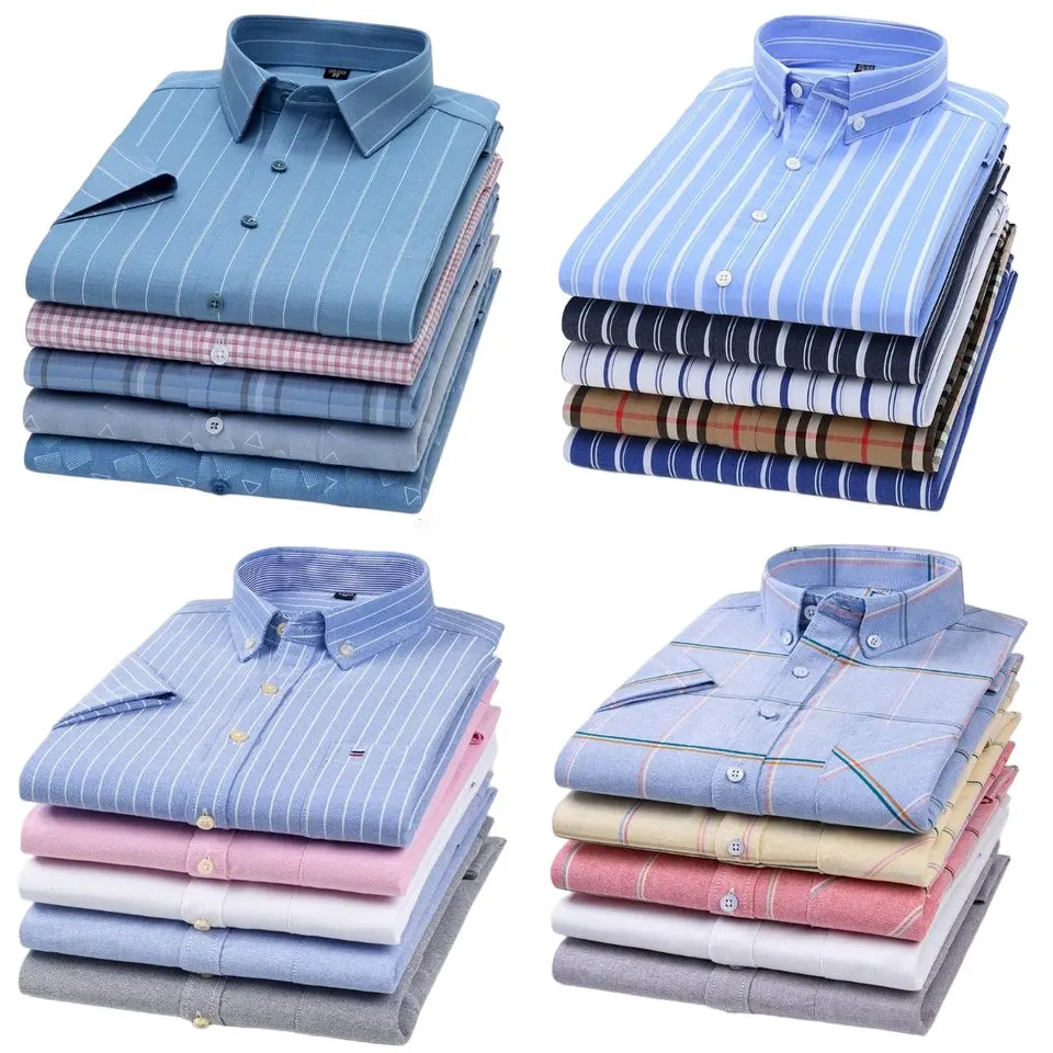 COOFANDY Men's Plaid Dress Shirts Classic Fit Long Sleeve Button Down Shirts Fashion Casual Shirts with Pockets