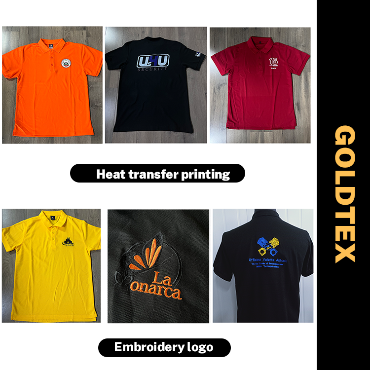 Golf Clothing Embroidered Printed Custom Design Plain White Black Golf Cotton Polyester Dry Fit Blank Men Polo T Shirts