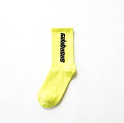 KANGYI custom fashion logo socks ribbed terry cotton sport socks with fashion box