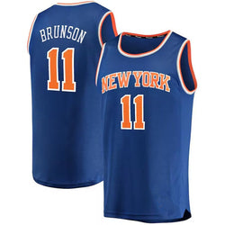 2023 Jalen Brunson New York 11 Knick Basketball Jerseys Stitched American Basketball Sport Jersey Running Shirts Top BLue Black