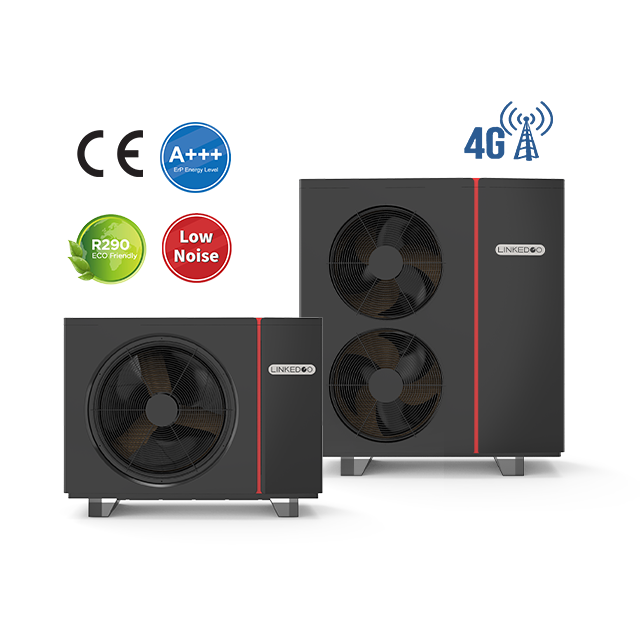LINKEDGO All in One Heat Pump Water Heaters Air Source Hot Water Heat Pump R290
