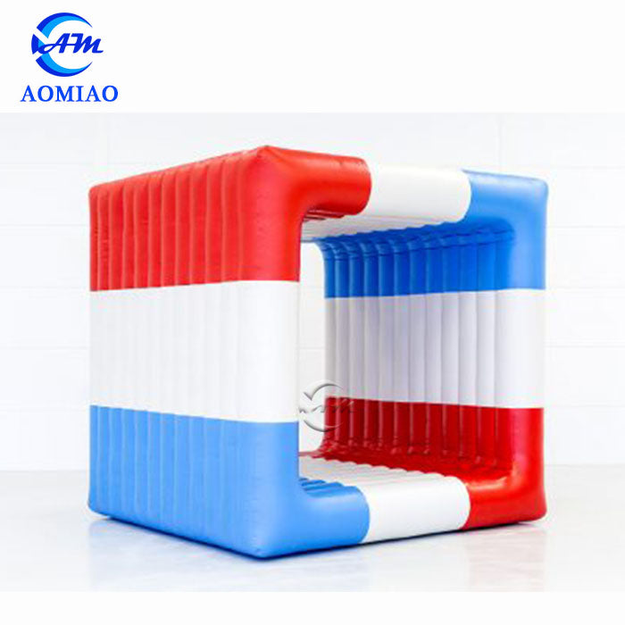 2019 inflatable interactive adult game Flip it team building square rolling sports game