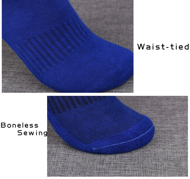 hot selling men casual sports socks breathable custom logo plain socks cotton waist tied terry cushion ankle socks