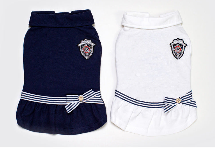 hot sales new style spring summer sailor dog dress wholesale