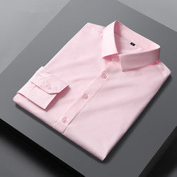 High quality Mens Non iron Dress shirts pure white multi colored business shirts for men