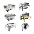 Factory Outlet Restaurant Equipment Luxury Chaffing Dish Set Stainless Steel  Thickening Cheffing Dish Stainless Steel Buffet