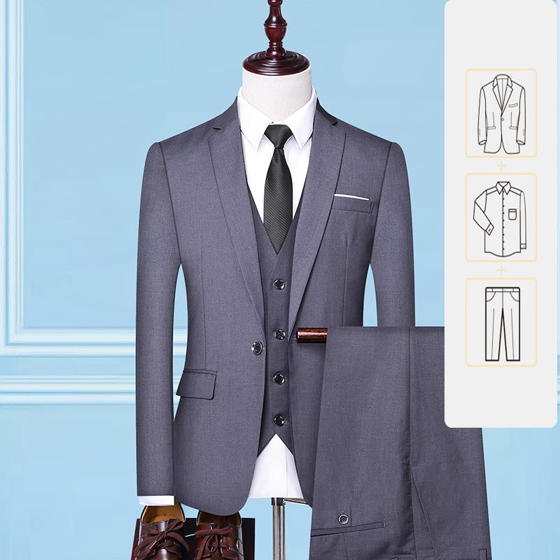 Hot-selling men suit pants Leisure Business prom suits Men's Outfit Three Pieces suit set for men