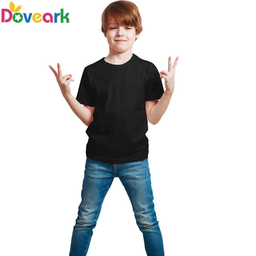 Custom Logo T-shirt Boy 100% Premium Cotton T-shirts Plain Tshirts Blank Baby Girl Kids Short Sleeve t shirt Boy Kids Tee