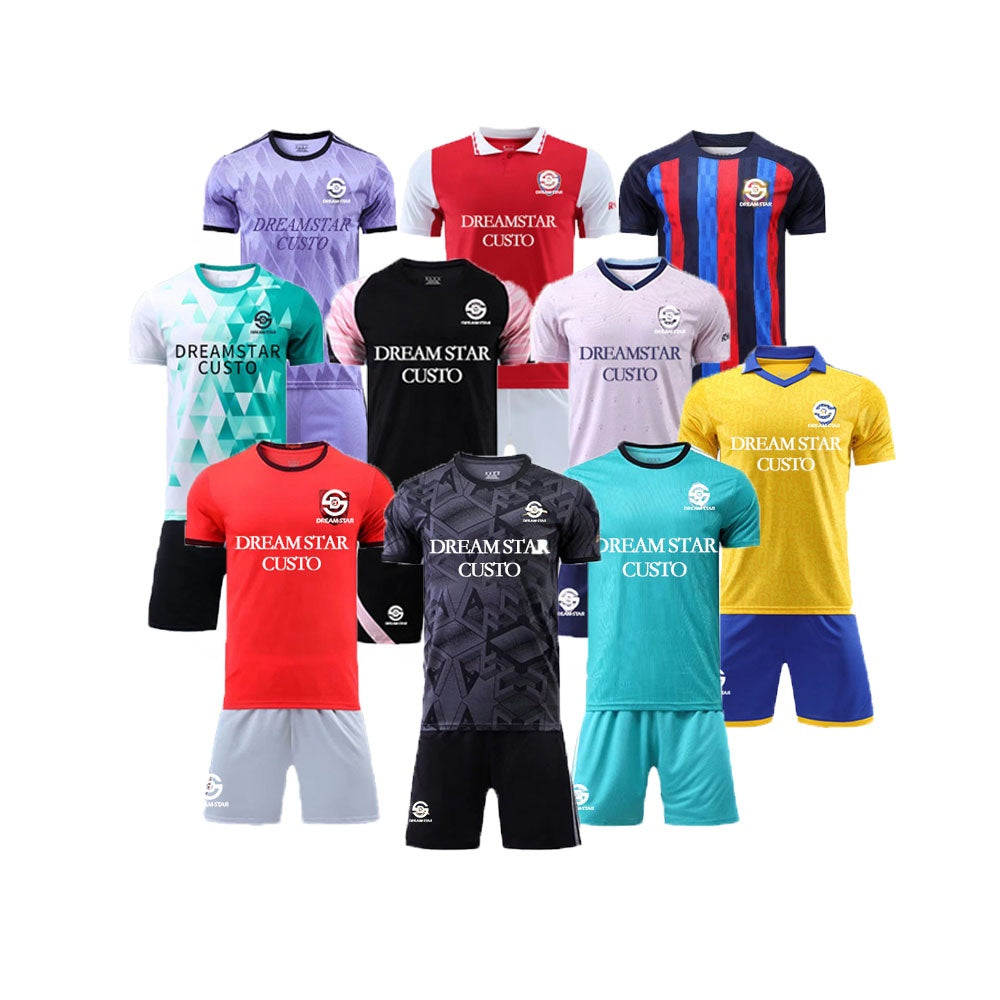 Premium Quick Dry Soccer Wear Thailand T Shirts Uniform Team Soccer Jersey Sublimation Football Jersey