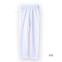 M1708 Fashion Candy Color Cropped trousers Girls Skinny Pants Soft Elastic Modal Cotton Kids Girl Leggings Pants