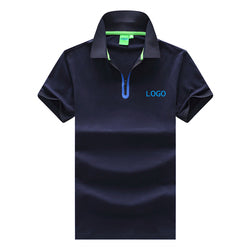 Custom fashion men's polo t shirt solid color short sleeve cotton tshirt high quality polo chemise men embroider polo shirt