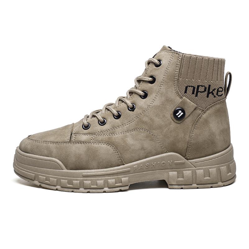 fashion pu upper military tactical work boots