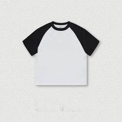 ET-081 Custom Baby Clothes Unisex Toddler Clothing Kids Bamboo Shirt Solid Oversized Tshirt Baby Boys and Girls' t shirt