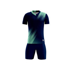 Wholesale Supplier Team Design Breathable Sport Wear Soccer Shirt Set Quick Dry Adult Black Custom Football Uniform Jersey Kit
