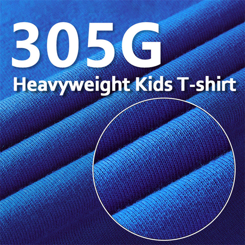 Children Short Sleeve T-Shirt Custom Logo Printing 100% Cotton Heavyweight Plain Blank Kids Baby Girl Boy T shirts