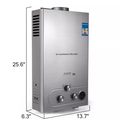 18L Low price new manufacture tankless gas hot water heater small for hotel or kitchen