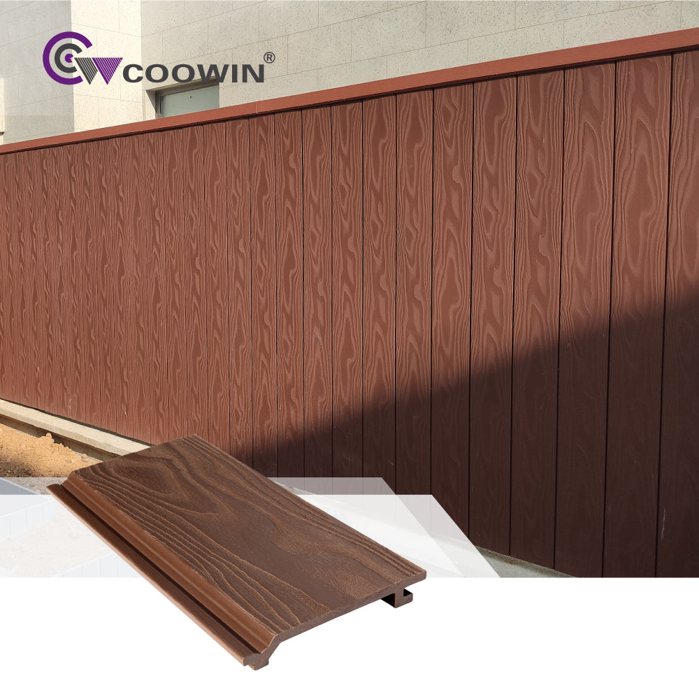 WPC Exterior HDPE wood Plastic composite Wall Siding for building