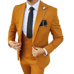 2023 OEM Trajes De Hombre Slim Fit Groom Wedding Business Tuxedo Suit Formal Gentleman 3 Pieces Blazer Designs For Set Men Suits