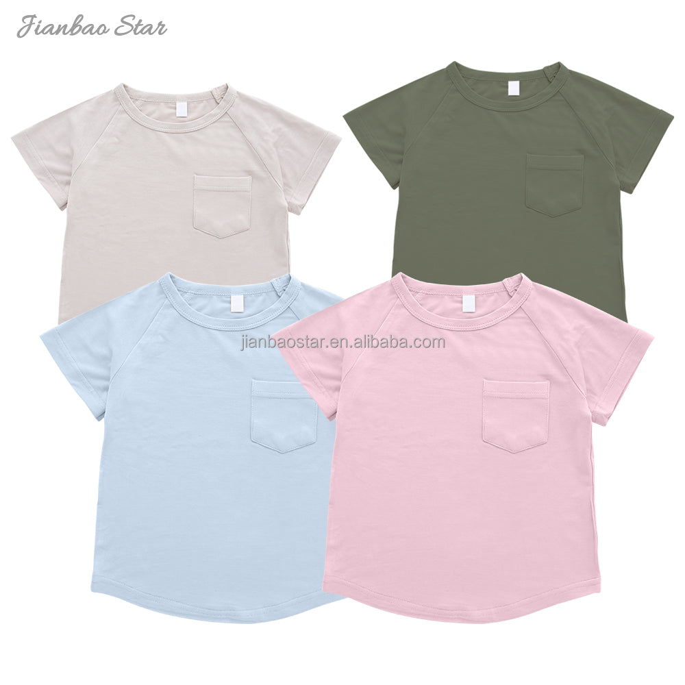 Children Short Sleeve T-Shirt Custom Logo Printing 100% Cotton Plain Blank Kids Baby Girl Boy T shirts