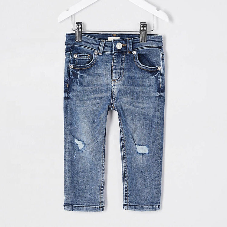 Super cute children's jeans different blue denim toddler mini boys jeans pants for kids