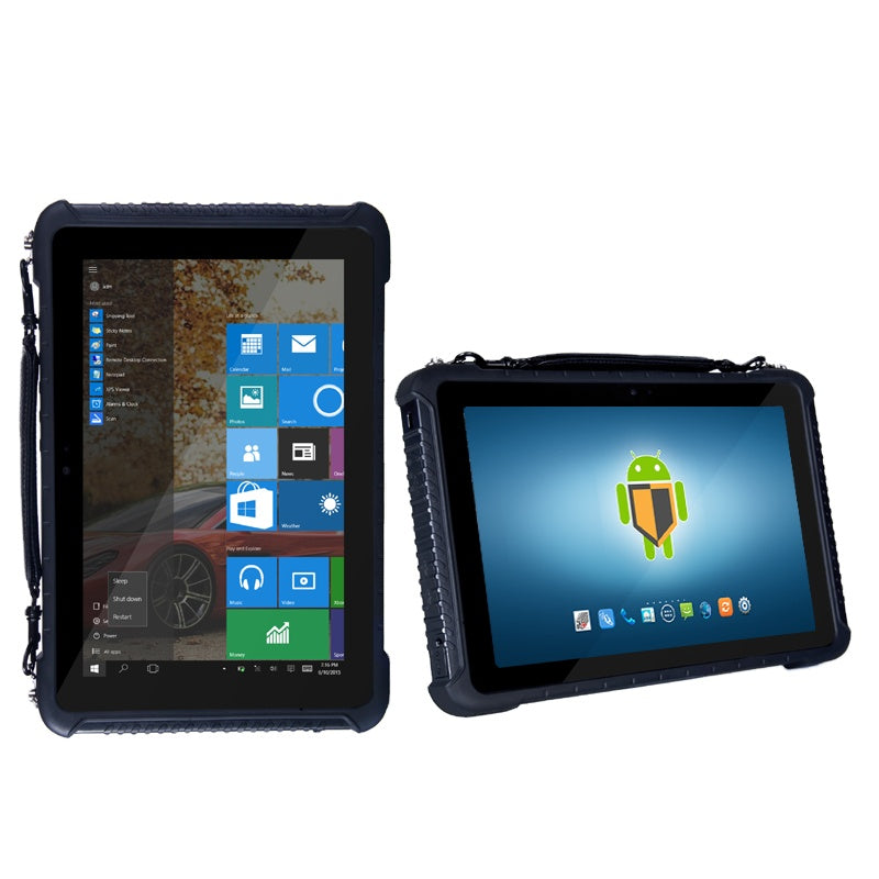 10 inch rugged android or win10 tablet with barcode scanner NFC 4G