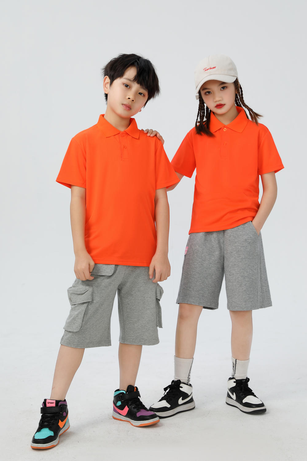 Wholesale school uniforms summer children boys girls polo t-shirts for kids blank custom logo plain t shirts kids polo shirts