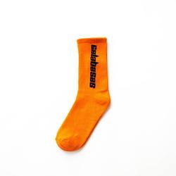 KANGYI custom fashion logo socks ribbed terry cotton sport socks with fashion box