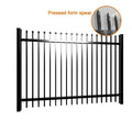 New Design Cheap Wrought Iron Fence Panel Steel Metal Picket Ornamental Fence spear top Metal Steel Fence Panels