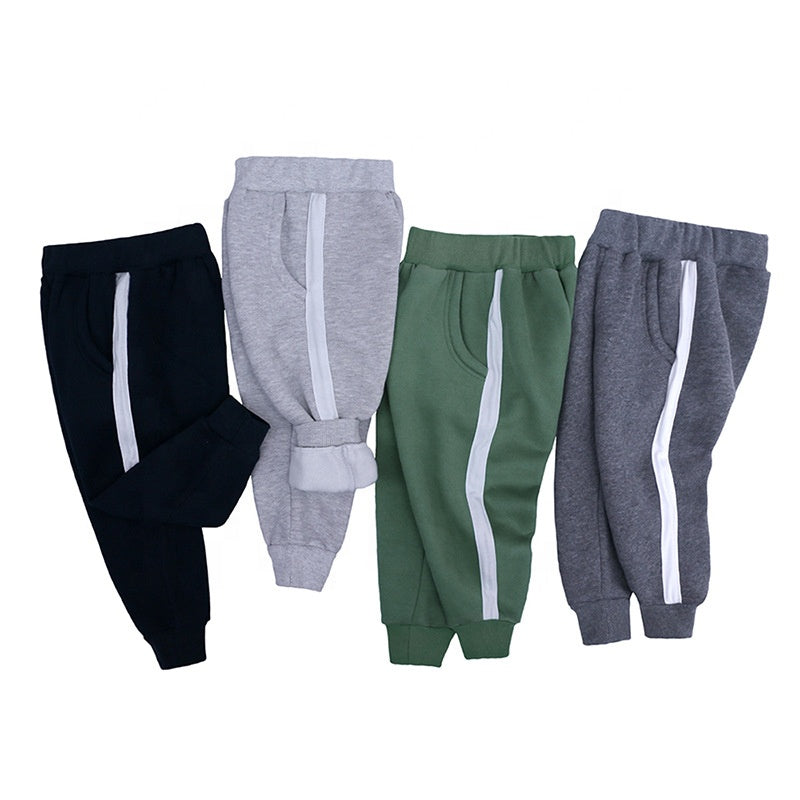 Ready To Ship In Stock Children's High Quality Knitted Fleece Track Pant Kids Jogger Pants