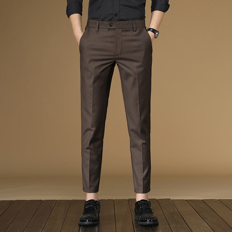 Bulk Formal Dress Pants for Men Simple Plain Slim Fit Trousers Men's Work Wedding Banquet Business Office Pants