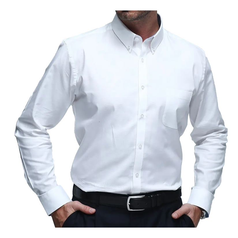 Anti-Shrink Breathable Spandex Cotton Formal Office Casual Long Sleeve Mens Dress Shirts