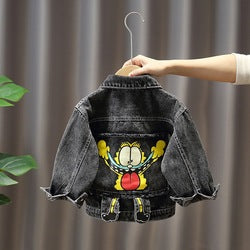 Hot-Sale Kids Cartoon Outerwear Coats Baby Boys Autumn Clothes Denim Kids Denim Jacket For Kids Spot In Bulk