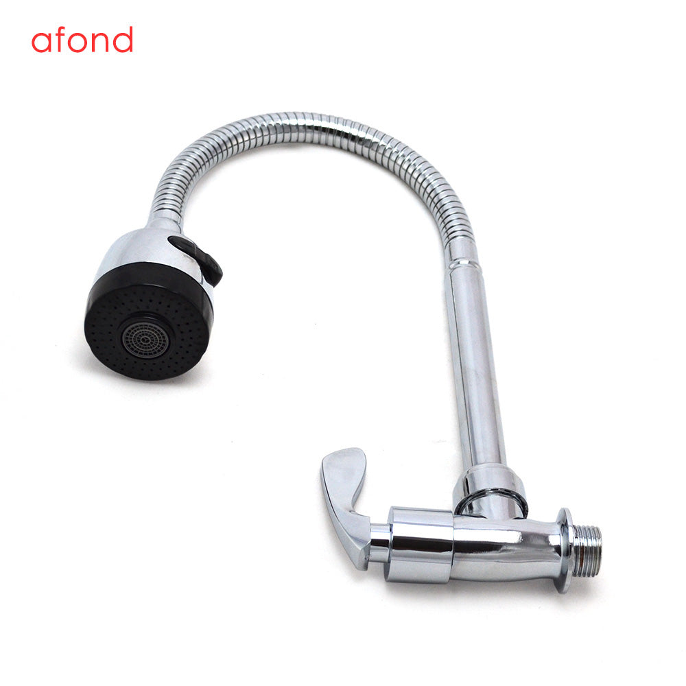 AFOND New style modern wall mounted single handle kitchen flexible faucet contemporary sink faucet with flexible hose