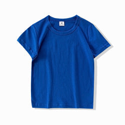 Multiple Colour Kids T shirts Plain O-Neck Tee Shirt Children Unisex Girl's and Boy's T-shirts