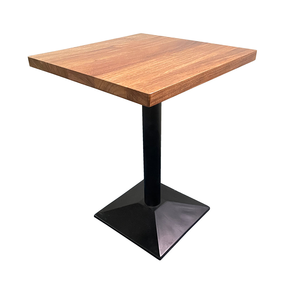 Commercial Restaurant Solid Wood Top Dining Table Square Wooden Dining Table for Cafe Pub