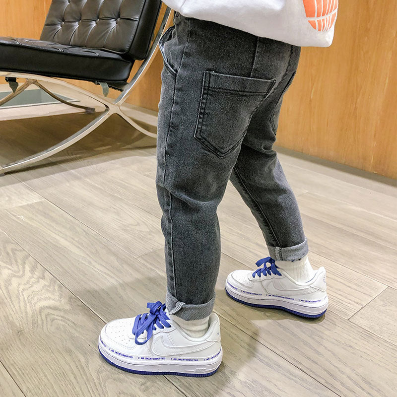 Little Trendsetters: Small Foot Casual Denim Pants for 1-6 Years Old Children's Wear