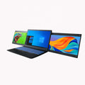Factory 14 inch Triple Laptop Screen Extender Dual 15 inch FOPO 1080P LCD monitors portable Tri screen monitor for laptop