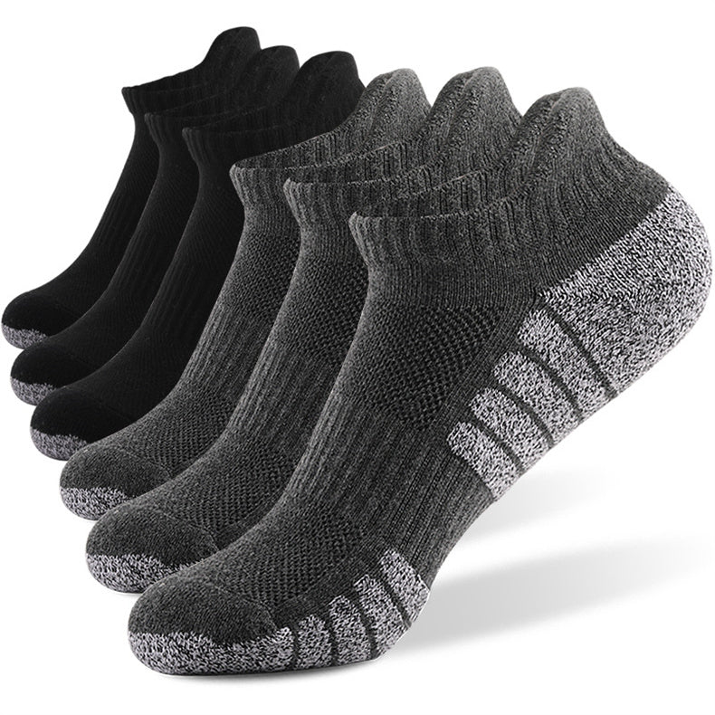 Chinese Supplier New Mens Cotton Hosiery Solid Colour Sock Breathable Low Cut Short Ankle Socks Casual Sports Business Socks