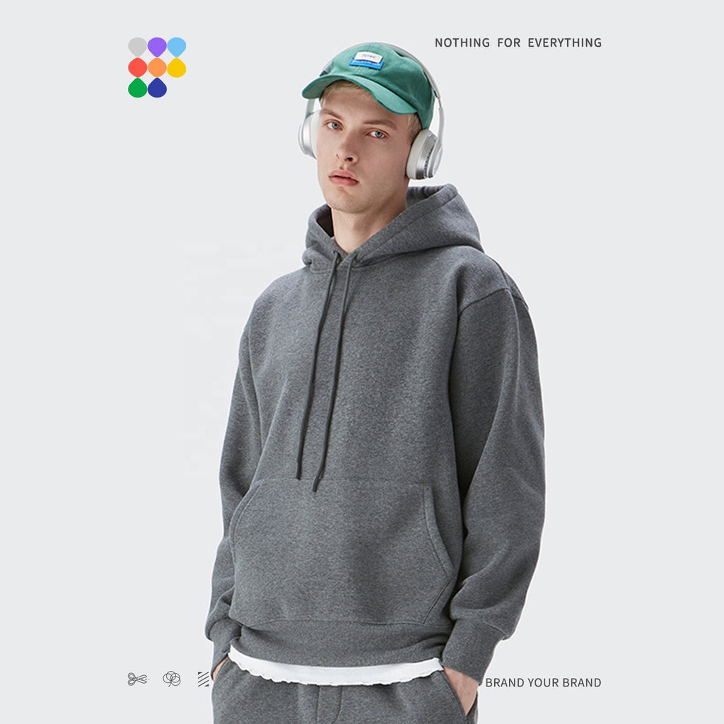 custom logo 350 grams mens thick fleece lined mens hoodies oversized high quality blank hoodies unisex