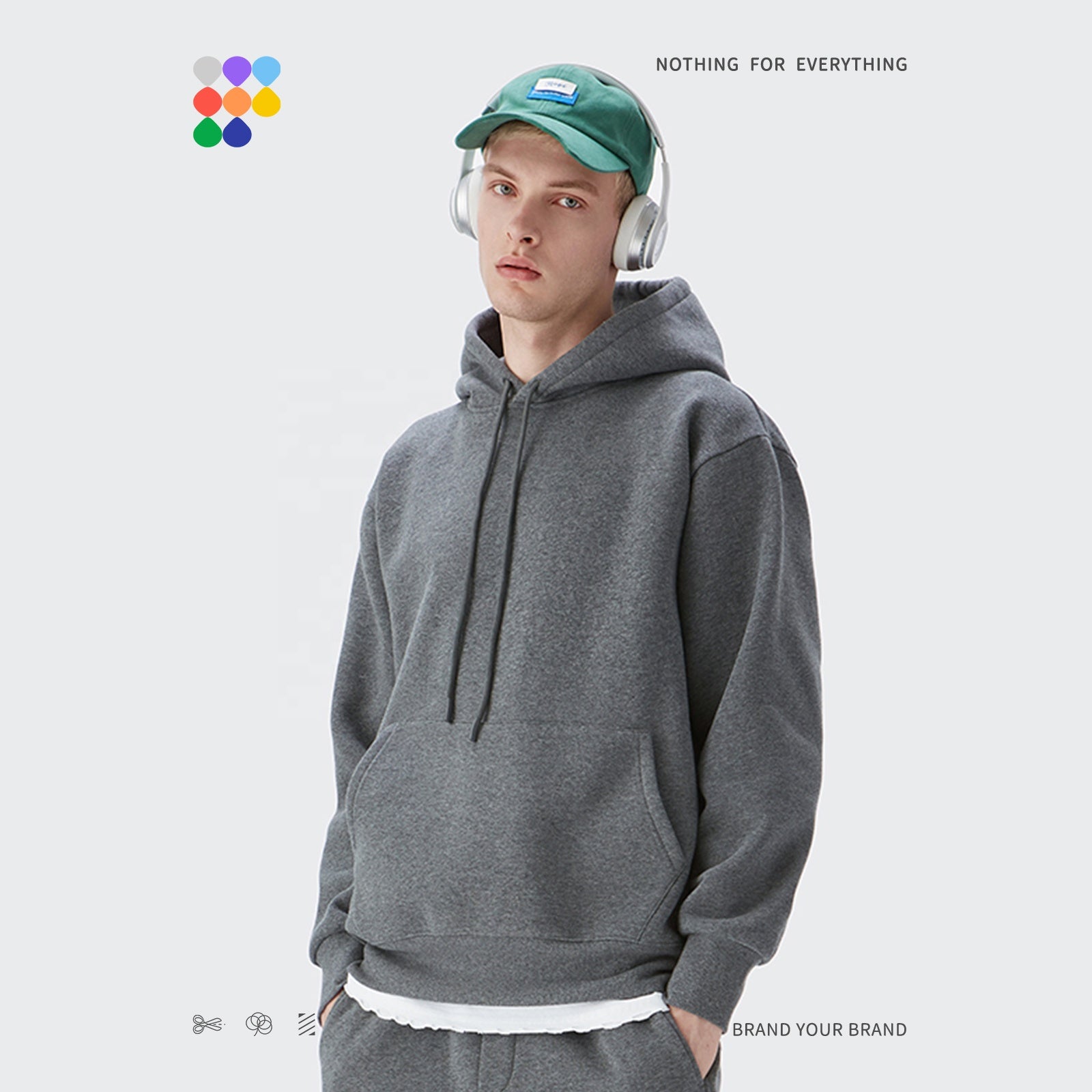 custom logo 350 grams mens thick fleece lined mens hoodies oversized high quality blank hoodies unisex