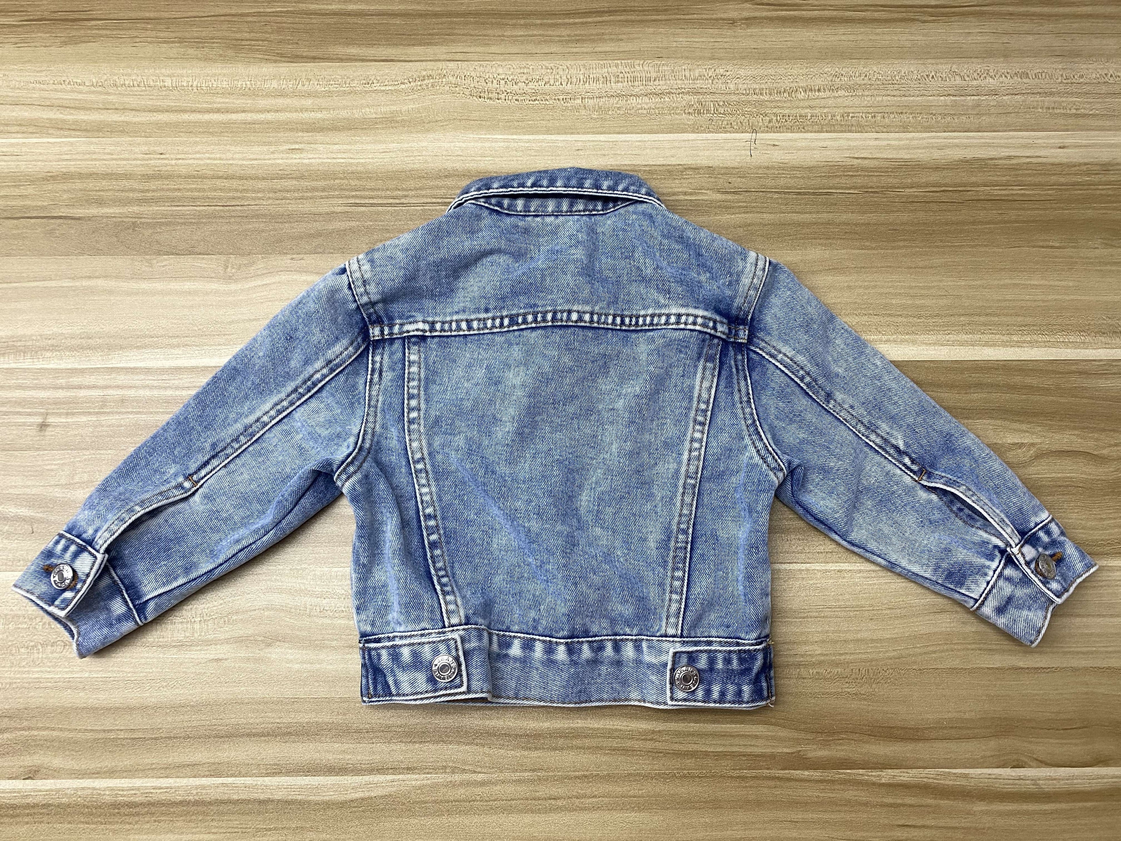 Hot Sell Neutral Simple-fit Children's Casual Denim Jacket Fashion Washed Jean Jacket For Kids