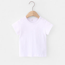 Cotton Comfort: Blank Plain Children's T-shirts for Every Occasion
