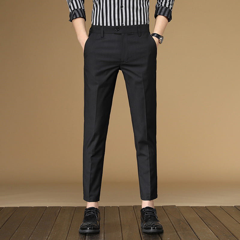 Bulk Formal Dress Pants for Men Simple Plain Slim Fit Trousers Men's Work Wedding Banquet Business Office Pants