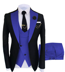2022 Slim fit groom wedding business tuxedo formal gentleman 3 pieces blazer designs for set men suits