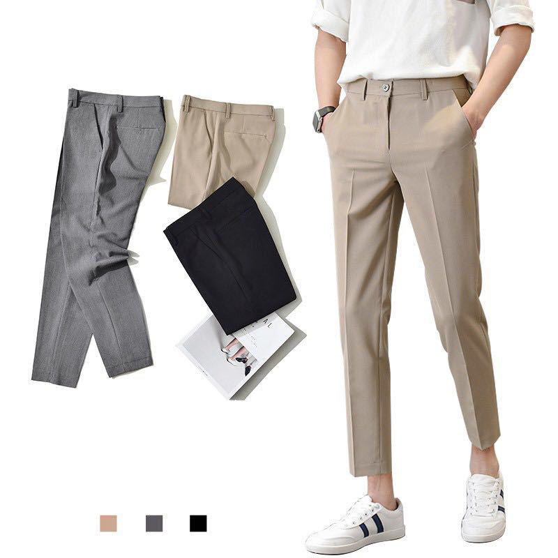 high stretch mens classic pants  Men Custom Slim Fit Suit Pants Dress Pants