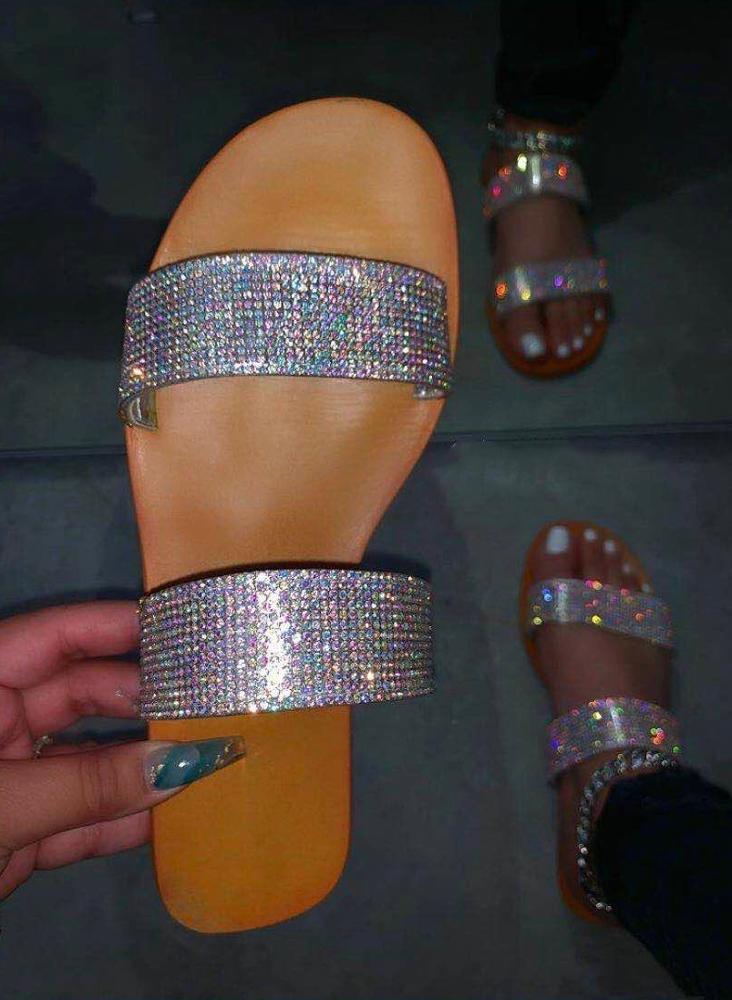 oem china factory cheapest black female flat slippers