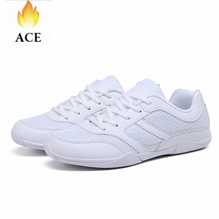 Custom Women's Dance Shoes White Fitness Black  cheerleading shoes