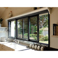 Hurricane 3 panel double sliding windows msquito net aluminum alloy doors and windows